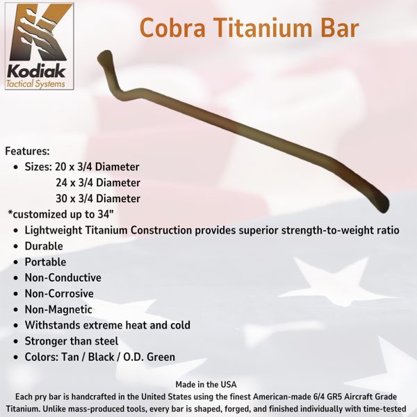 Cobra Titanium Pry Bar