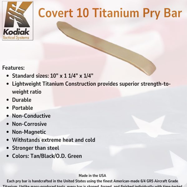 Covert 10 Titanium Pry Bar