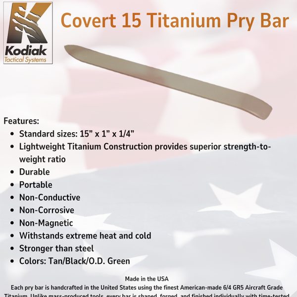 Covert 15 Titanium Pry Bar