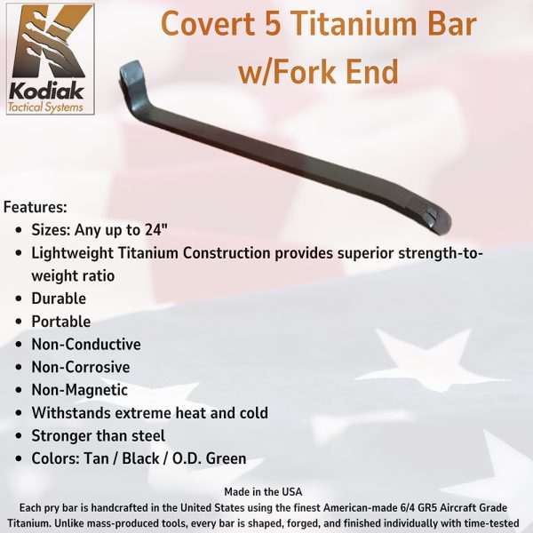 Covert 5 Titanium Bar with Fork End