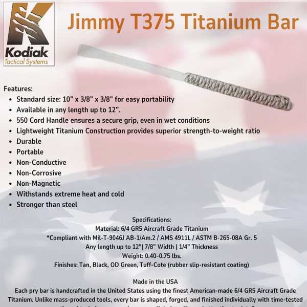 Jimmy T375 Titanium Bar