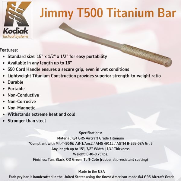 Jimmy T500 Titanium Bar